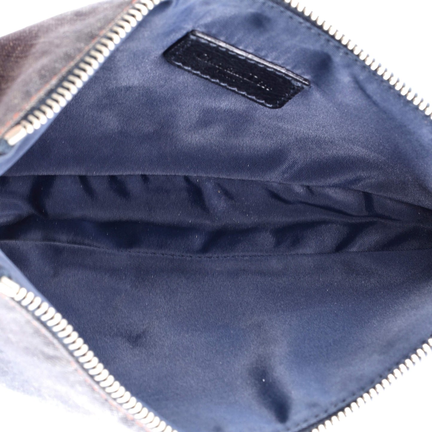 Christian Dior Vintage Saddle Bag Diorissimo Denim Mini