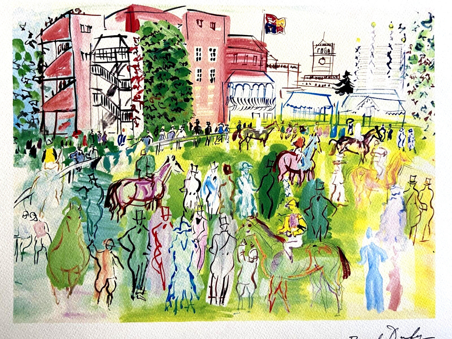 Raoul Dufy Lithograph Coa Museum Numbered By Hand Limited Signed Museum