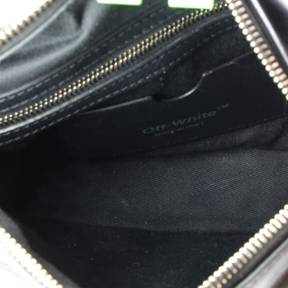 Off White Block Pouch Shoulder Bag Printed Leather