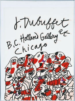 Jean Dubuffet 1976 Silkscreen Print B.C. Horland