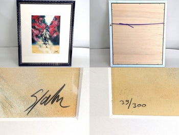 Victor Spahn Hand Signed Lithograph Set Of 7 (5 Designs, 2 Duplicates) / Sports