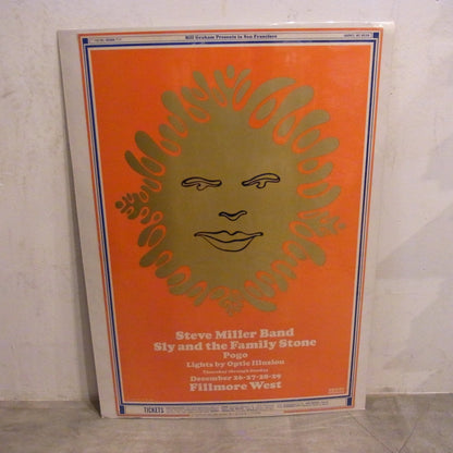 Band Fillmore West Concert Live Poster Bill Graham 1968 WES WILSON Steve Miller