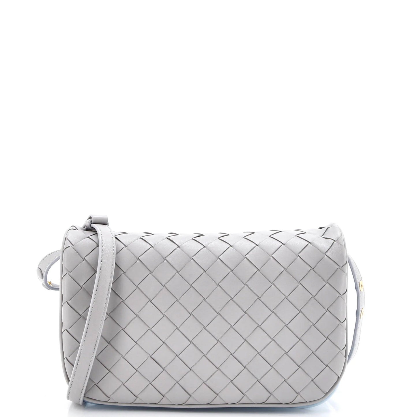 Bottega Veneta Puff Pouch Bag On Strap Intrecciato Leather