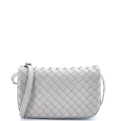 Bottega Veneta Puff Pouch Bag On Strap Intrecciato Leather