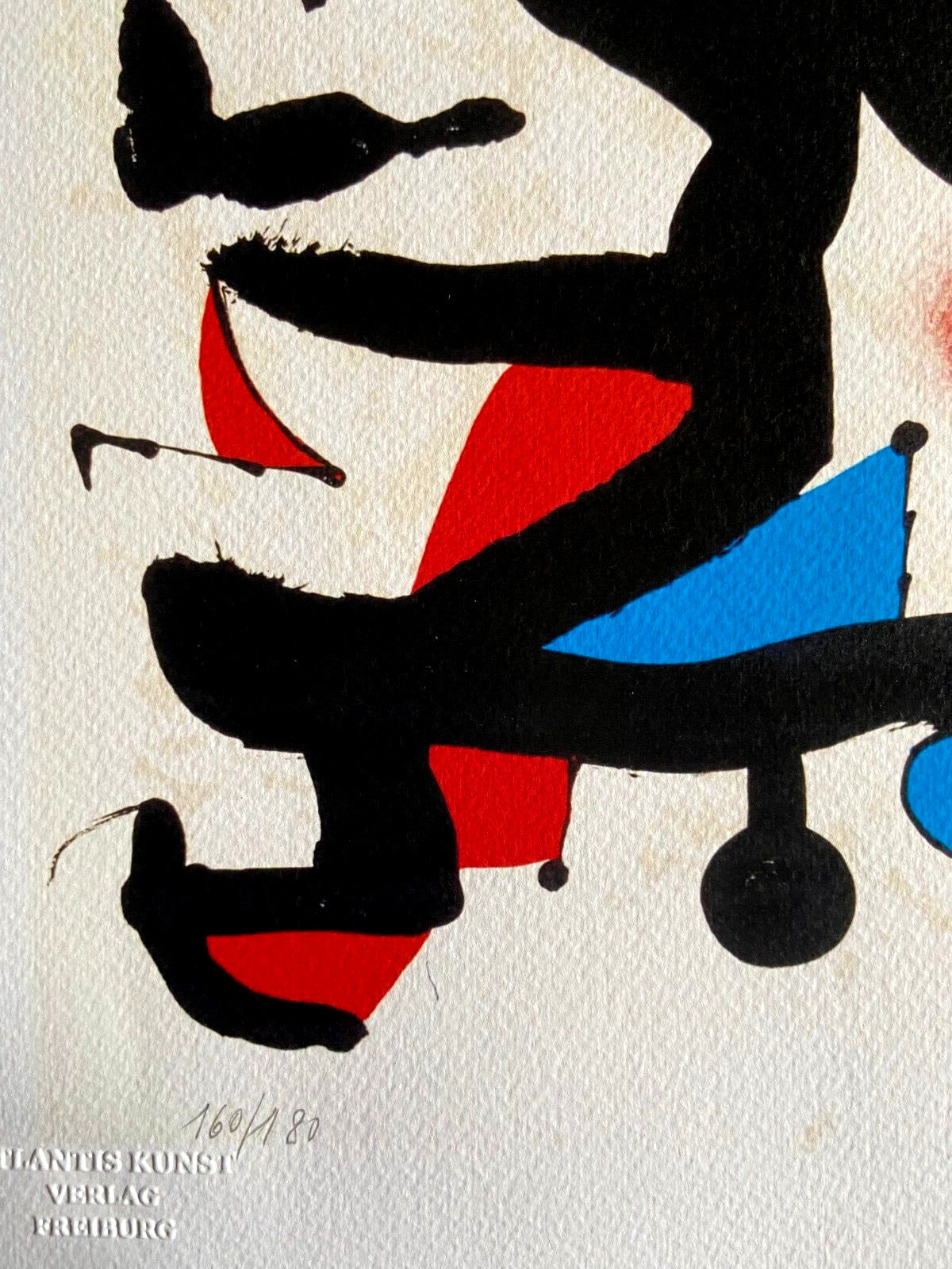 Joan Mir Lithograph Coa Signed Op Numbered Limited Stamp Published