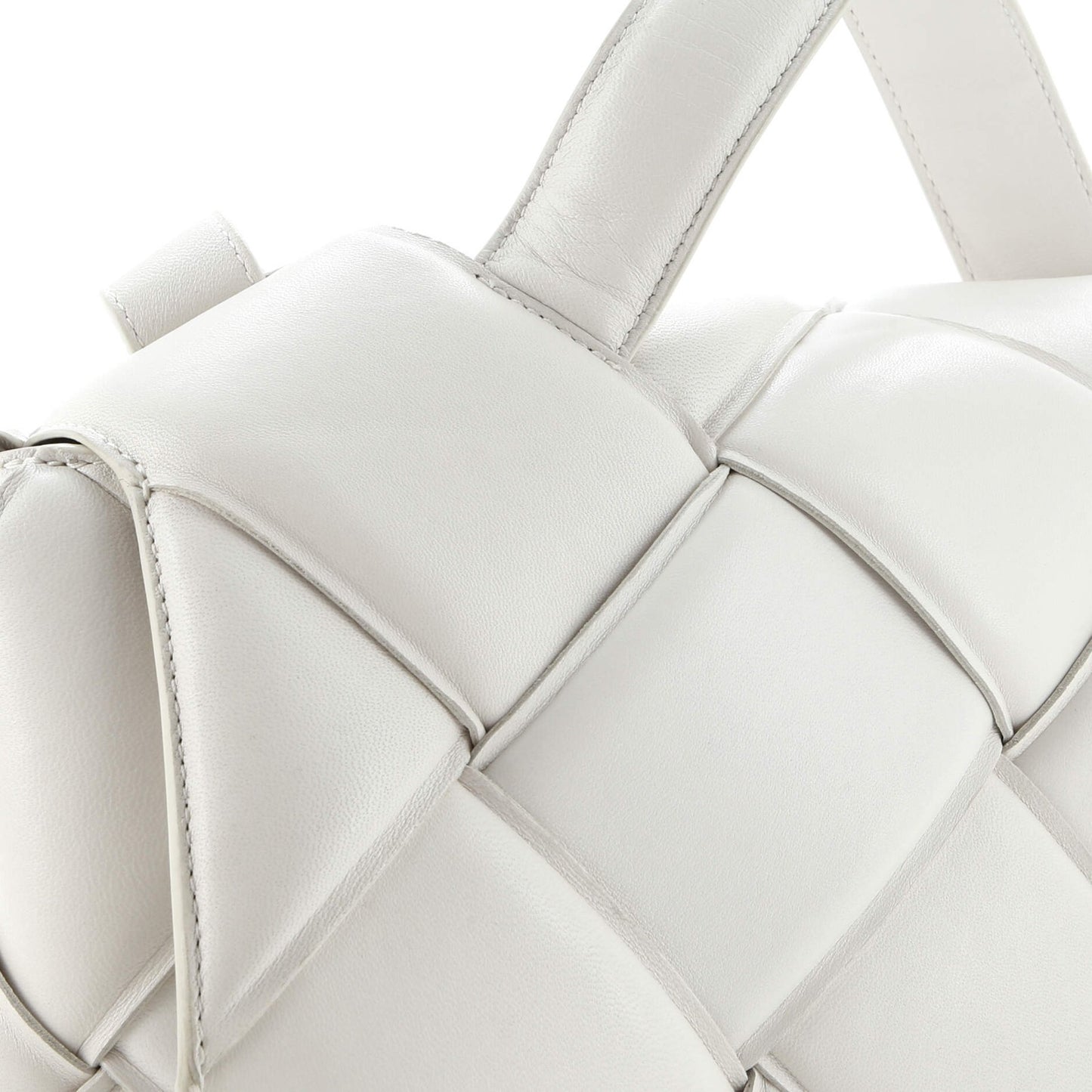 Bottega Veneta Top Handle Shoulder Bag Padded Maxi Intrecciato Leather