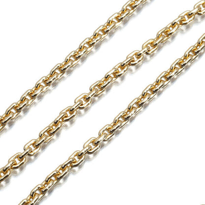 Louis Vuitton Chain Necklace 50Cm 18K 750 Yellow Gold