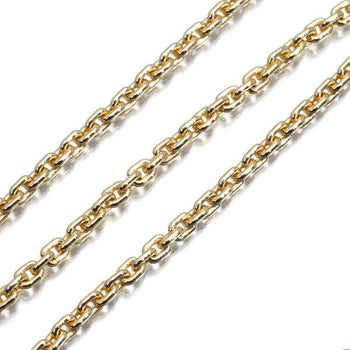 Louis Vuitton Chain Necklace 50Cm 18K 750 Yellow Gold