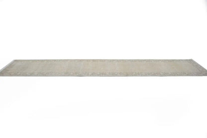 Hand-Knotted Antique Oriental Runner Rug Muted