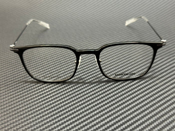 Mont Blanc Mb0100O 005 Black Men'S Extra Large 52 Mm Eyeglasses