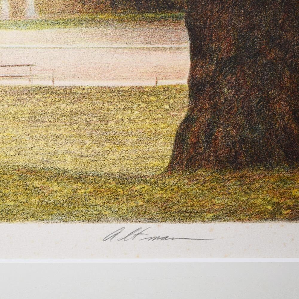 Harold Altman "Two Trees" Original Lithograph