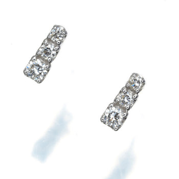 Diamond 0.07ct/0.07ct 3P Earrings 18K 750 White
