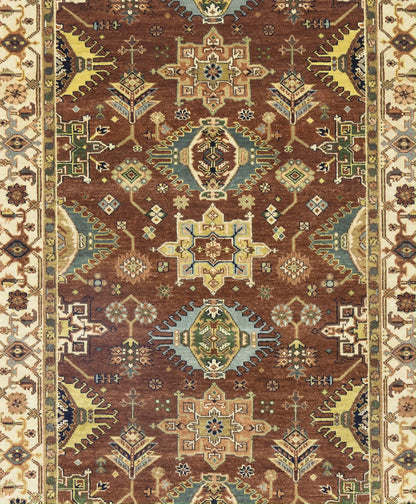 5X8 Ft Farmhouse Tribal Geometric Rug