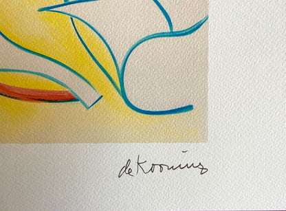 Willem De Kooning Lithograph Guggenheim Museum