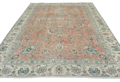 Handmade Semi-Antique Oriental Rug Muted