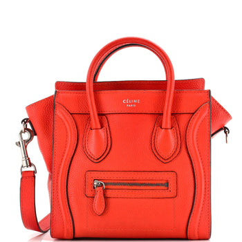 Celine Luggage Bag Grainy Leather Nano