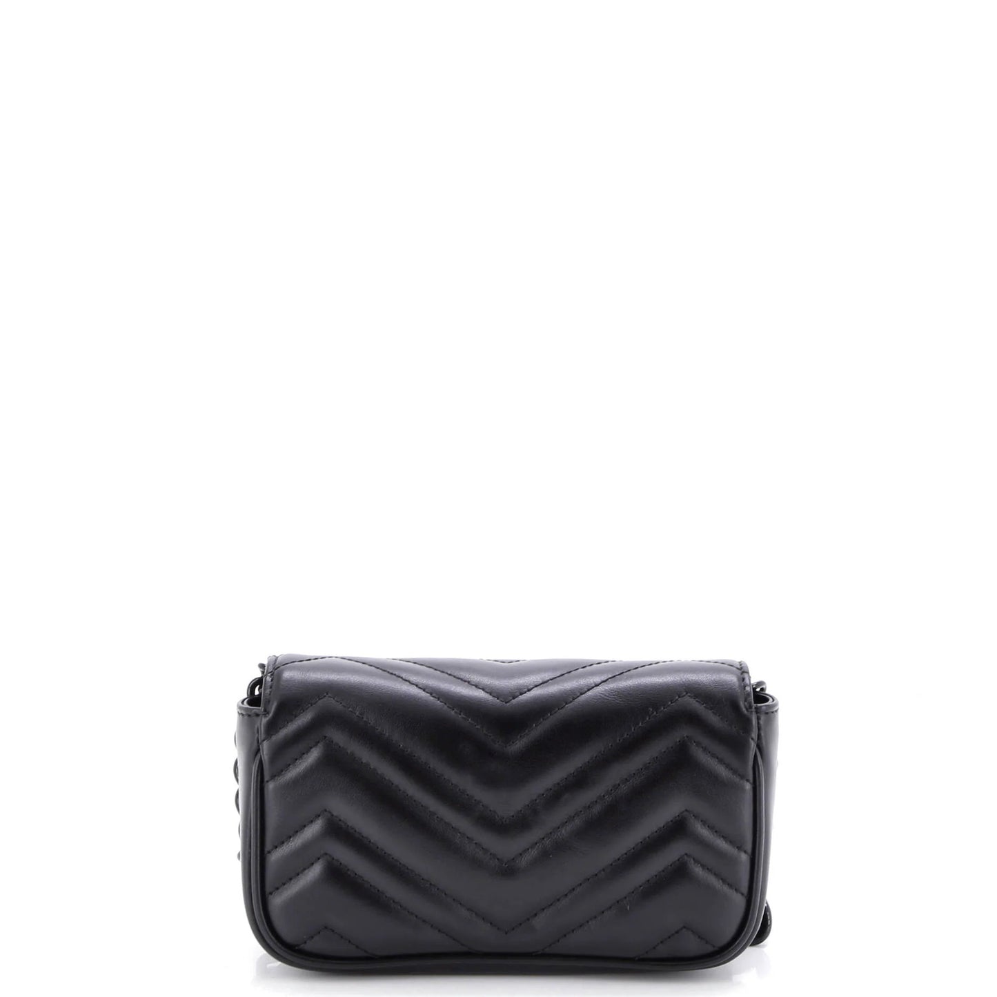 Gucci Gg Marmont Flap Belt Bag Matelasse Leather