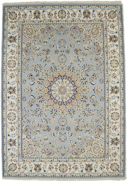5X7 Ft Handmade Indo-Nain Classic Floral Style