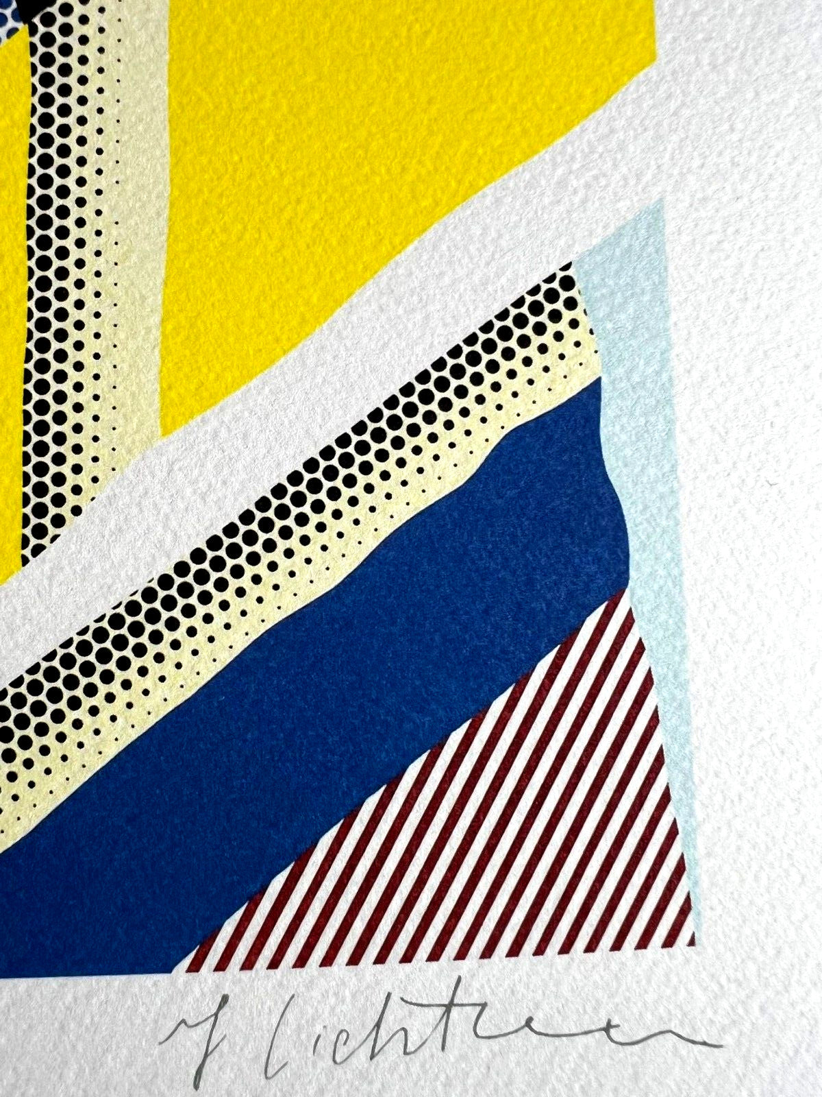 Roy Lichtenstein Lithograph Coa: Hand Numbered 275 Exe
