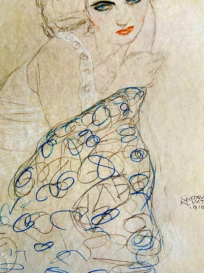 Gustav Klimt Lithograph Coa Signed Op Numbered