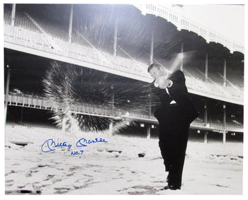 Mickey Mantle Hof Autographed 16X20 Snow Ball