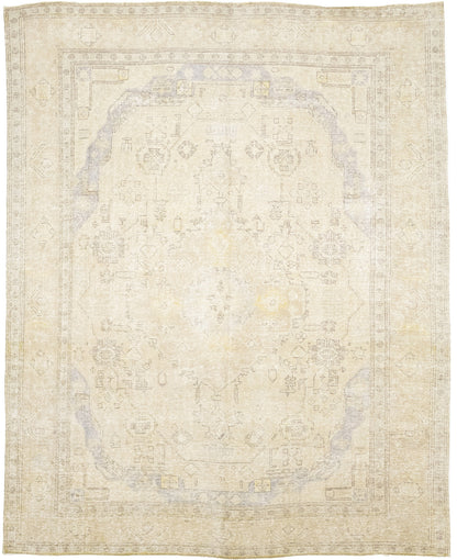 Semi-Antique Handmade Floral Oriental Rug Vintage