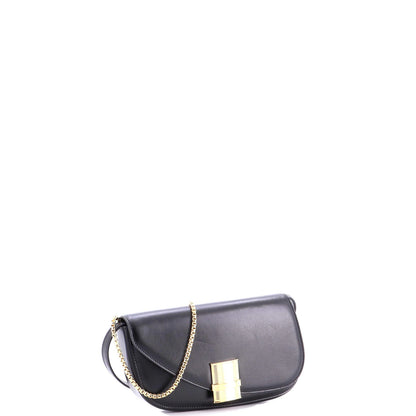 Salvatore Ferragamo Fiamma Chain Crossbody Bag Leather Xs