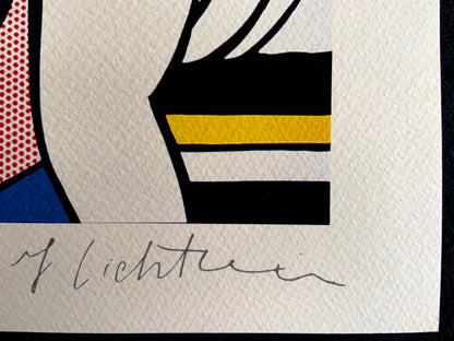 Roy Lichtenstein Lithograph "M-Maybe" Signed Limited Edition Coa