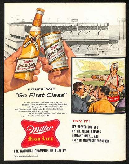 1957 World Series Program Milwaukee Braves Vs. New York Yankees Scored 198890