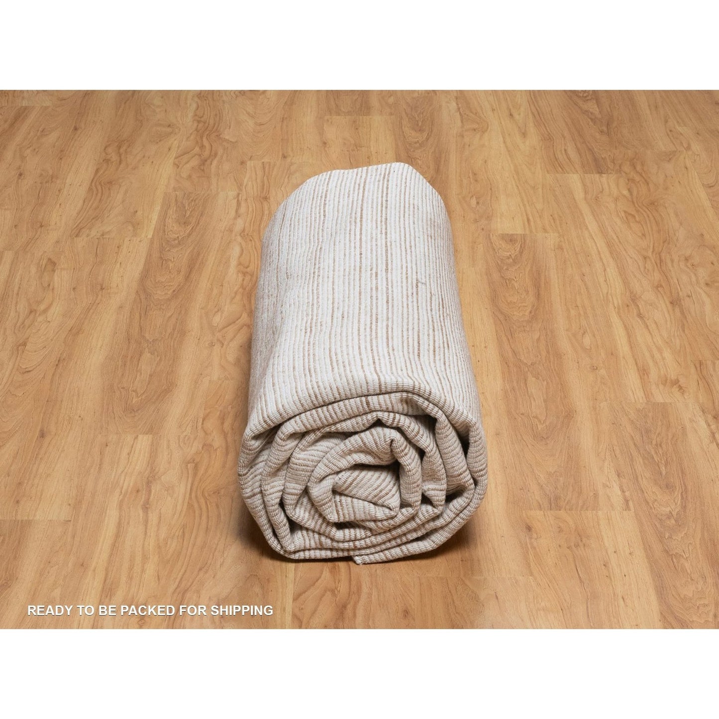 9'1"X12'1" Brown Hand Loomed Rug Modern Design Indoor Outdoor Oriental