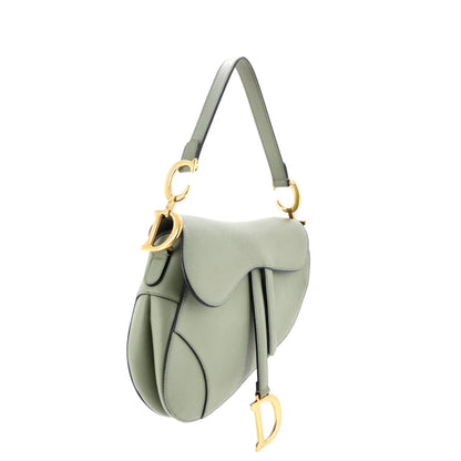 Christian Dior Saddle Handbag Leather Medium