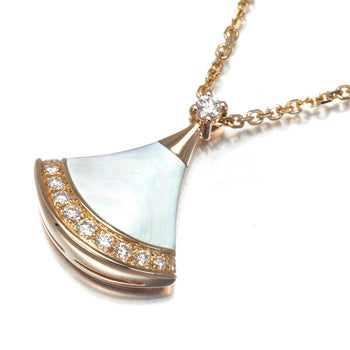Bvlgari Necklace Divas' Dream Mother Of Pearl Diamond 18K 750 Rose Gold
