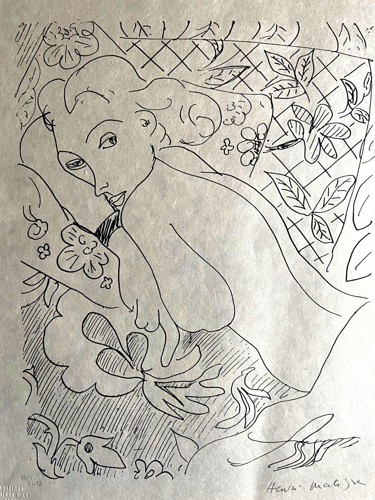 Henri Matisse Lithograph Hand Made Coa Signed Numbered Collection