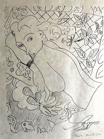 Henri Matisse Lithograph Hand Made Coa Signed Numbered Collection