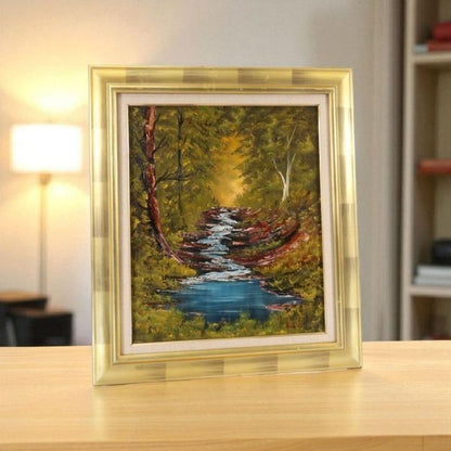 Helen Jo Nichols "Forest Stream" 1994 Original Oil Painting Signed F10 Landscape