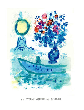 Marc Chagall Bateau-Mouche Au Bouquet 