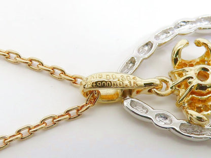 Southern Cross Diamond 0.304/0.15Ct Necklace K18Yg/Pt900