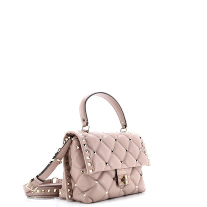Valentino Garavani Candystud Top Handle Bag Leather Medium