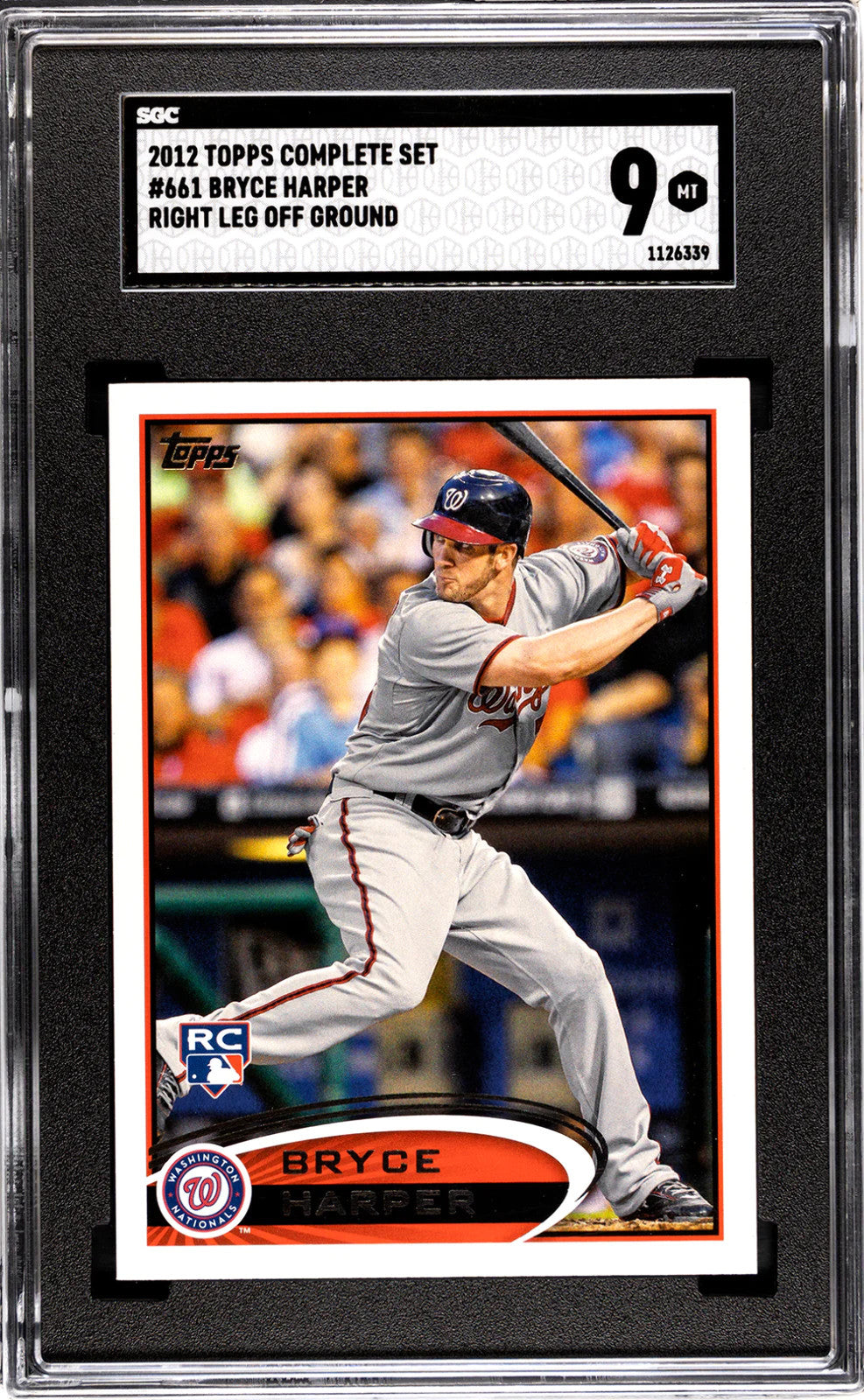 Bryce Harper 2012 Topps Complete Set #661 Sgc 9