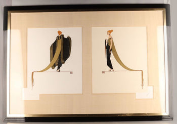 Erte - Ready For The Ball Serigraph Silkscreen Ed111 Signed Numbered Framed