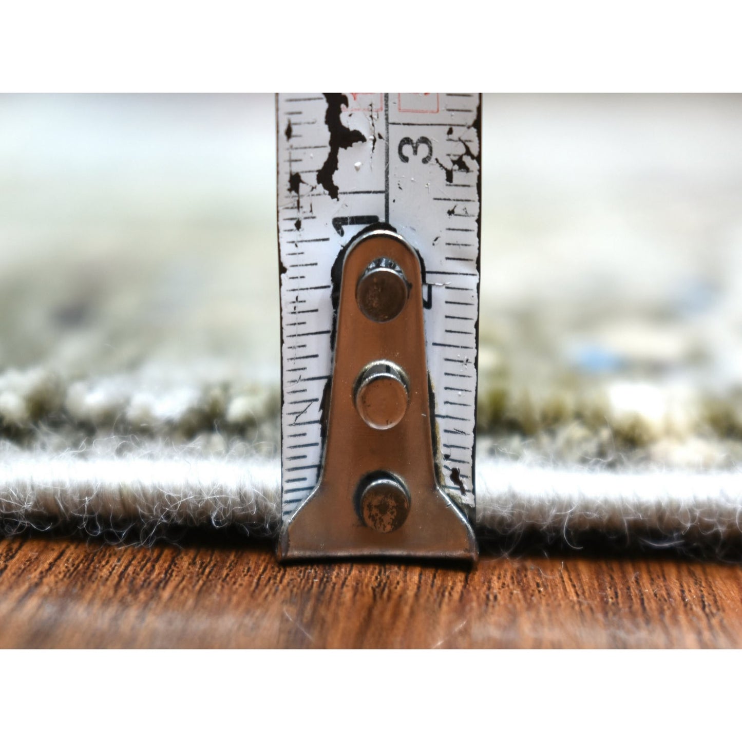 3'10"X6' Taupe Afghan Kashkuli Gabbeh Hand Knotted Hand Spun Wool Rug