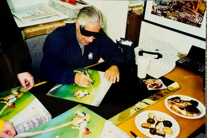 Reggie Jackson Signed "Woody Gets A Hit" Special Edition Cel Apiv / Xxv Upper De