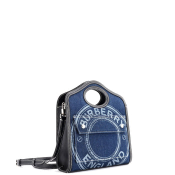 Burberry Logo Pocket Tote Denim Mini