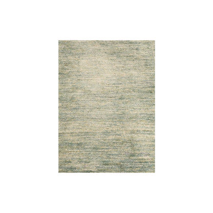 2'X3' Swamp Green Pure Sari Silk Hand Knotted Plain Solid Design Mat Rug