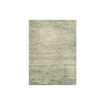 2'X3' Swamp Green Pure Sari Silk Hand Knotted Plain Solid Design Mat Rug