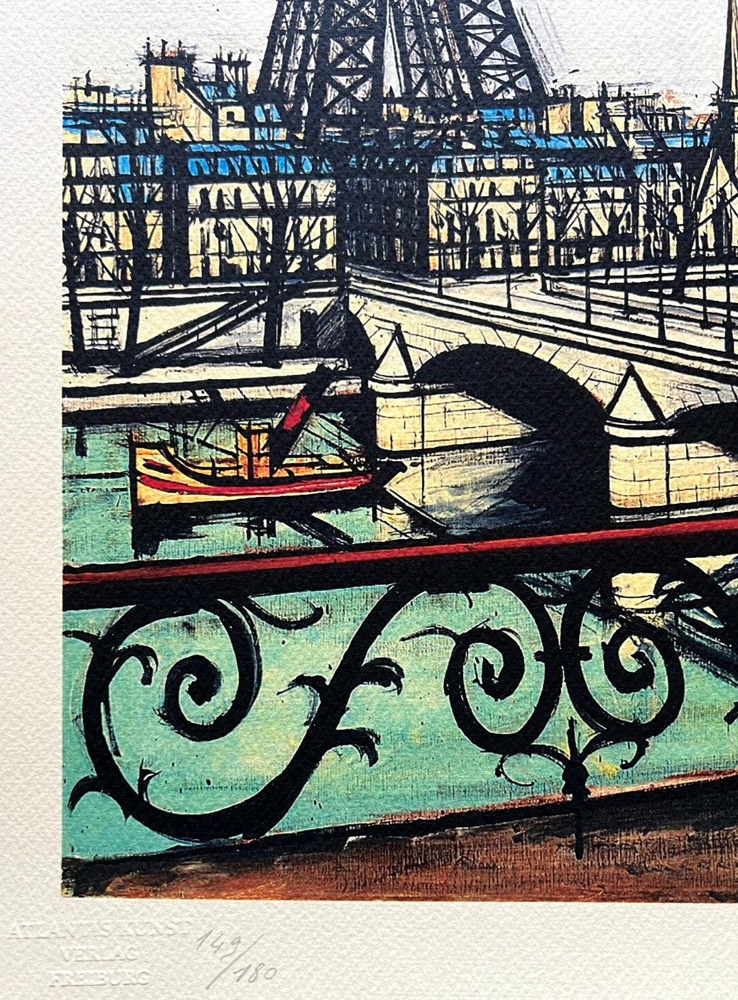 Bernard Buffet Lithograph Certified Coa Signed Op In Pen