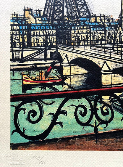 Bernard Buffet Lithograph Certified Coa Signed Op In Pen