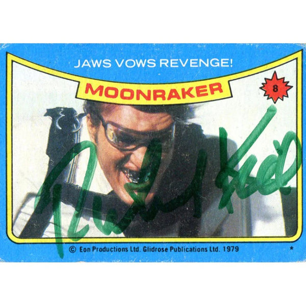 Richard Kiel Autographed 1979 Eon Productions Card