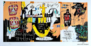 Andy Warhol Jean-Michel Basquiat Lithograph Coa Signed Numbered
