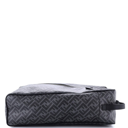 Fendi Shoe Pouch Zucca Coated Canvas